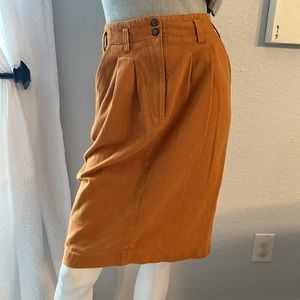 80’s Vintage Burnt Orange  Pencil Skirt by Sk Wear & Company
